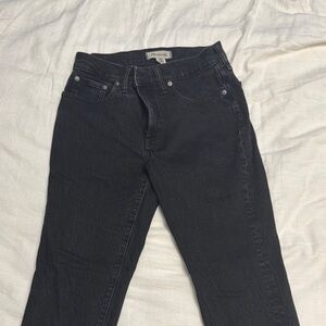 Madewell Black Straight Leg Jeans